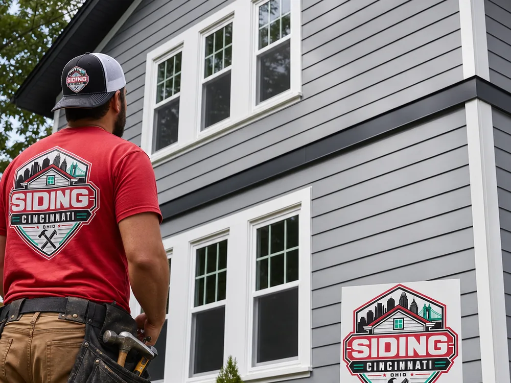 Completed fiber cement siding elevation with consistent reveal, neatly wrapped windows, and properly flashed horizontal trim